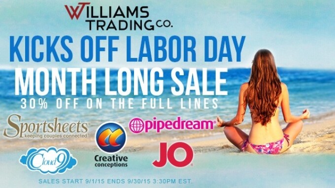 Williams Trading Co. Kicks Off Month Long Labor Day Sale