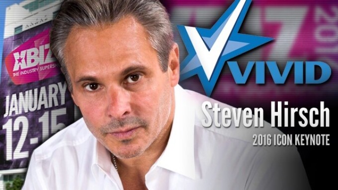 Vivid Founder Steven Hirsch Named Icon Keynote Speaker for XBIZ 2016