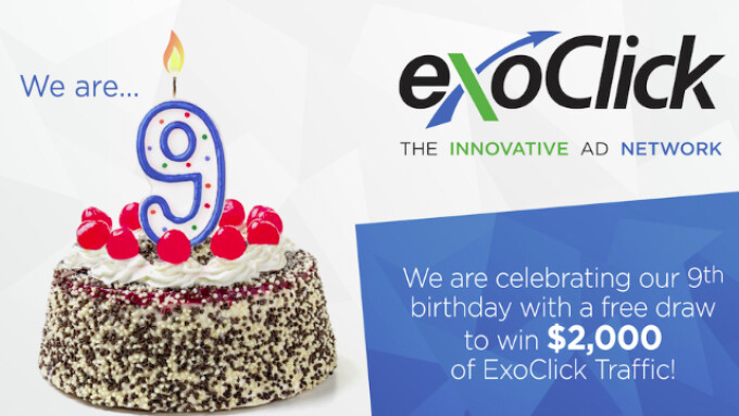 ExoClick Celebrates 9th Anniversary With $2,000 Drawing