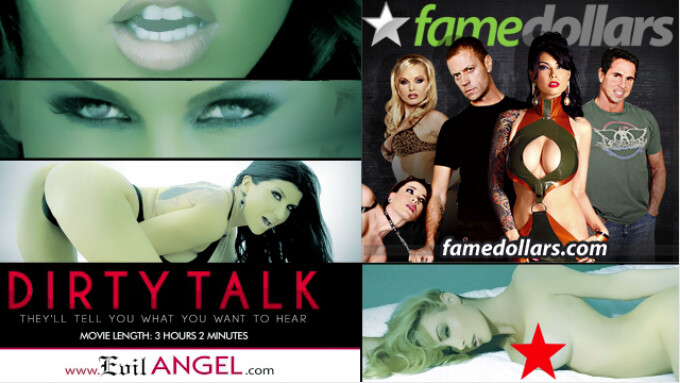 FameDollars Offers 'Dirty Talk' Evil Angel Premiere