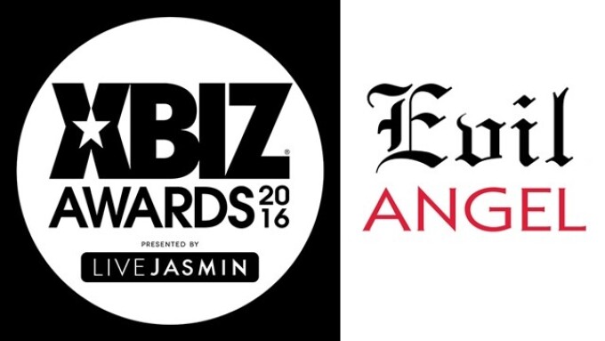 Evil Angel Wins 2016 XBIZ Award for 'Studio of the Year'