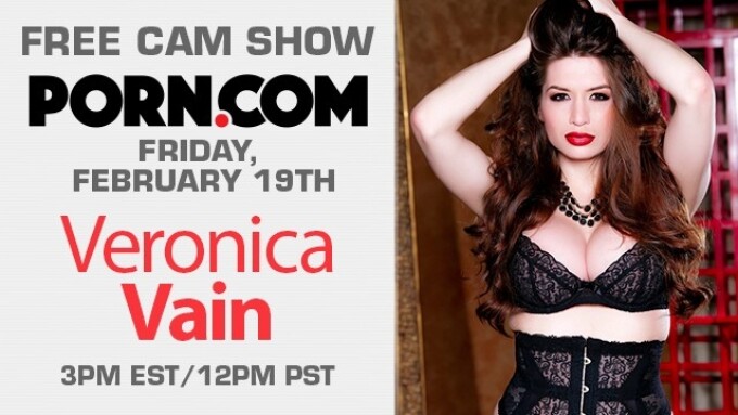Veronica Vain Streams Free Cam Show Friday on Porn.com