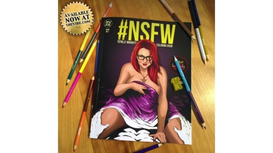 SheVibe.com, Lady Cheeky Release #NSFW Coloring Book.