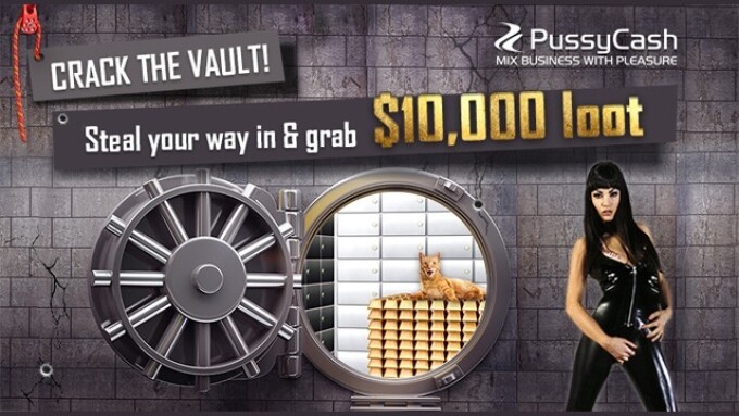 PussyCash Announces 'The Golden Bars Robbery' Affiliate Promo