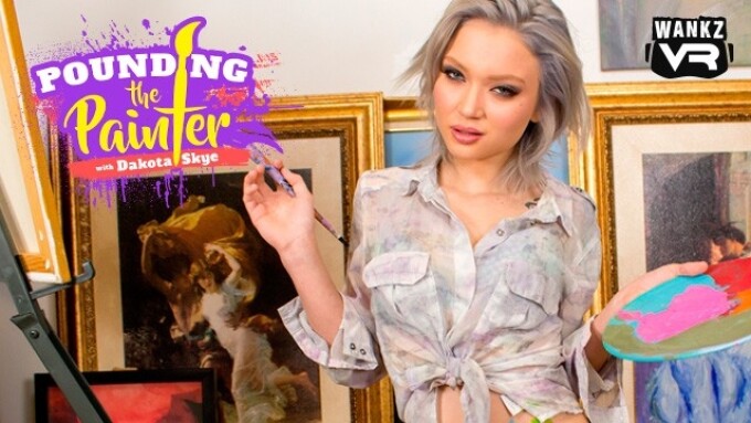 Dakota Skye, Brad Knight in WankzVR's 'Pounding the Painter'