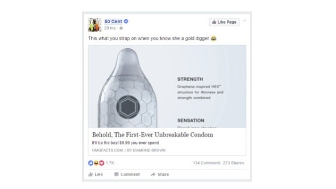 50 Cent Endorses HEX Condoms, Sparks 400% Surge in Searches