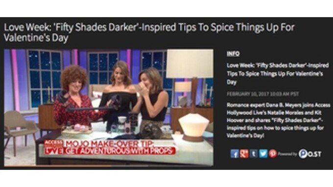 Lovehoney's Fifty Shades Darker Line Featured on NBC's 'Access Hollywood'