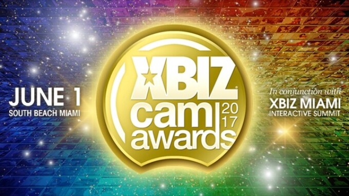 XBIZ Cam Awards Announced, Set for June 1 in Miami