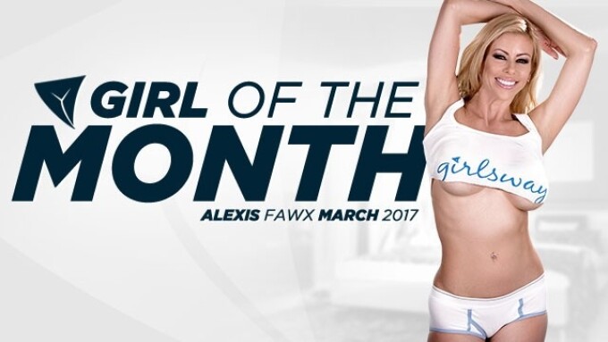 Alexis Fawx Named Girlsway Girl of the Month for March 2017