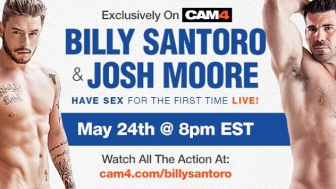 CAM4 Hosting Billy Santoro, Josh Moore Live Show on Wednesday