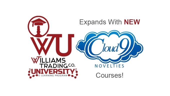 Williams Trading University Adds Cloud 9 Novelties Courses