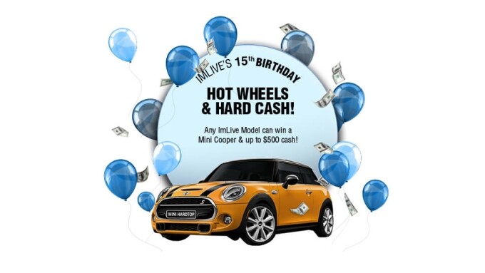 ImLive Celebrates 15-Year Anniversary With Mini-Cooper Giveaway