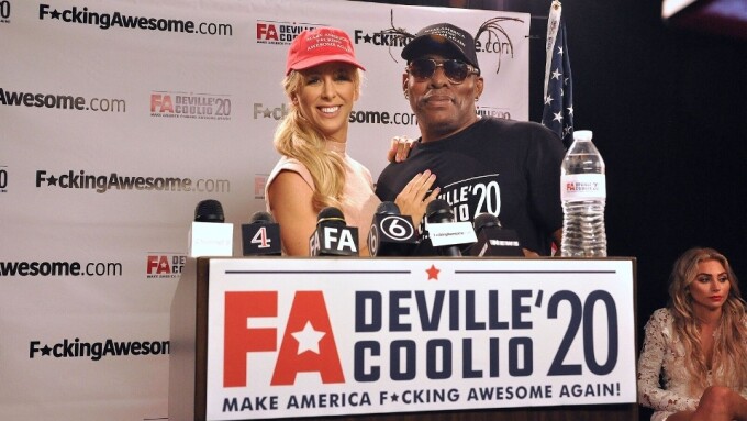 FuckingAwesome.com Holds 'Pornstar For President' Press Conference