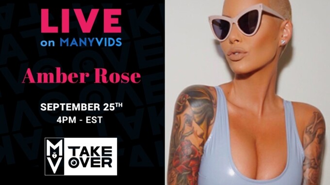 ManyVids Announces MV Takeover Featuring Amber Rose