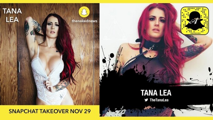 Naked News' Snapchat Gets Tana Lea Takeover.