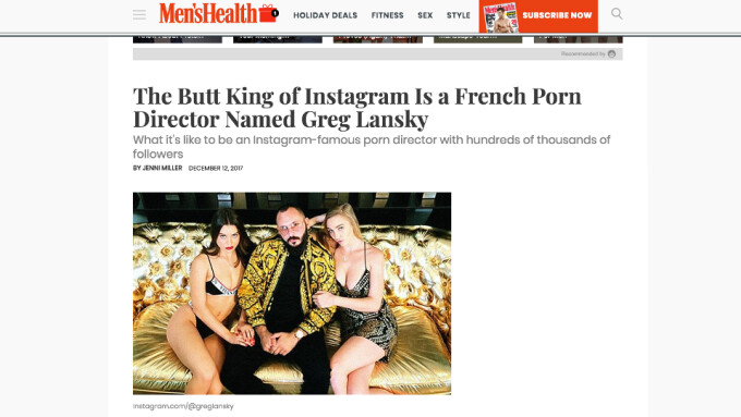 Greg Lansky Featured in Men's Health