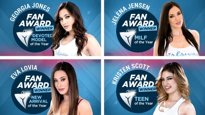 Girlsway Announces 2017 Fan Awards Winners