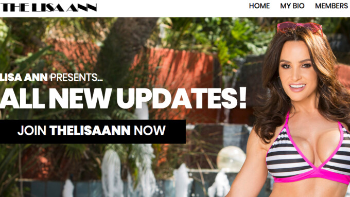 Lisa Ann Relaunches Official Site Powered by Elevated X