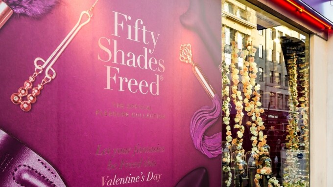 Lovehoney, Harmony Team Up for 'Fifty Shades Freed' Window Display