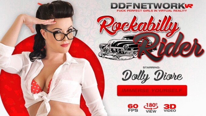 Dolly Diore Stars in DDF Network VR's 'Rockabilly Rider'  