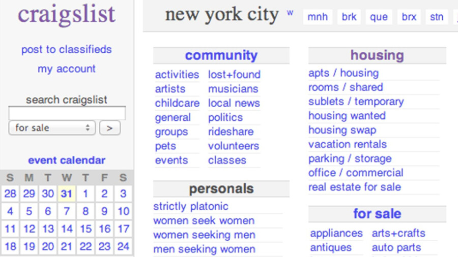 Craigslist 'Personals' Listings Disappear After SESTA ...