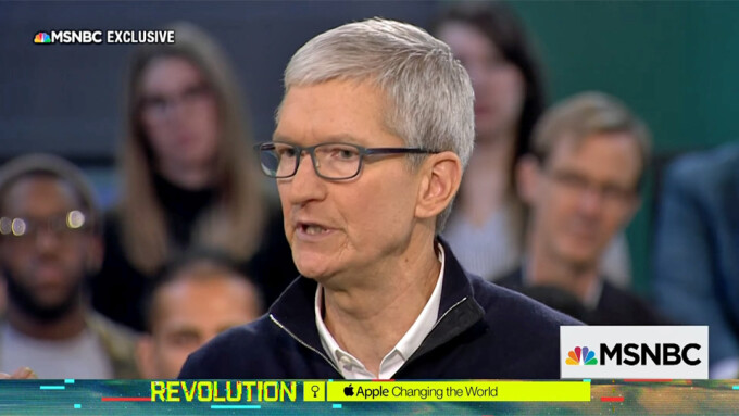 Apple CEO Tim Cook Takes Permissive Tone on Porn, Restates Standard Policy