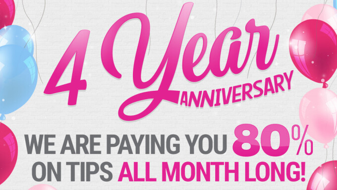 iWantClips Celebrates 4th Anniversary With 80% Payouts for Content Creators