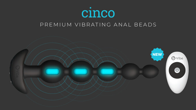 b-Vibe Cinco Vibrating Anal Beads Now Available
