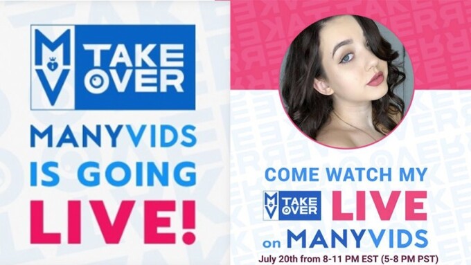 Lydia Love Hosting ManyVids Takeover Tonight