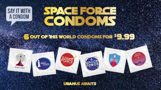 Say It With A Condom Offers 'Space Force' Line