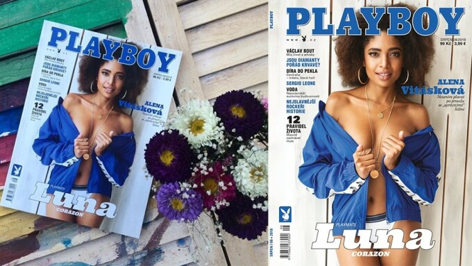 Luna Corazon Graces Cover of Playboy Czech Republic