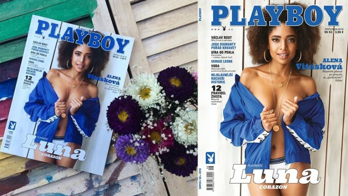 Luna Corazon Graces Cover of Playboy Czech Republic