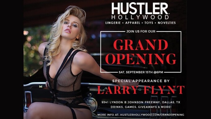 Larry Flynt to Host Hustler Hollywood's Dallas Grand Opening