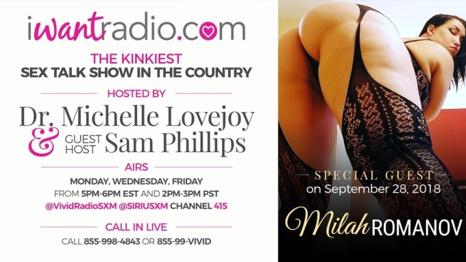 Dominatrix Milah Romanov to Guest on iWantRadio Today