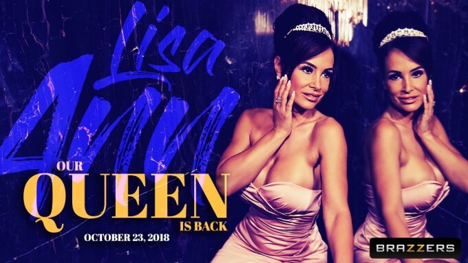 Brazzers Kicks Off 'Our Queen Is Back' Campaign for Lisa Ann's Return