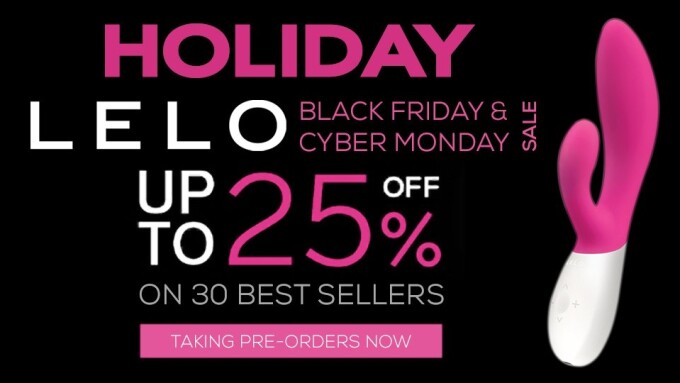 Holiday Products, LELO Announce Black Friday/Cyber Monday Sale