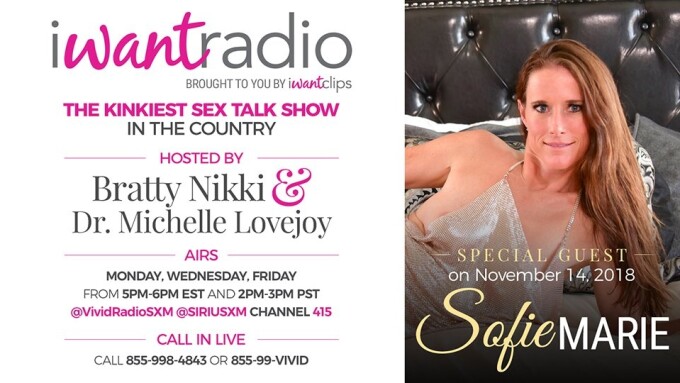 iWantRadio Welcomes MILF Star Sofie Marie Today