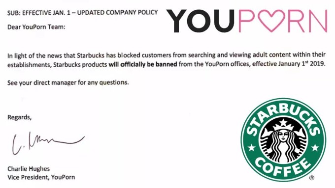 YouPorn, in Countermeasure, Decides to Ban Starbucks at Its Offices