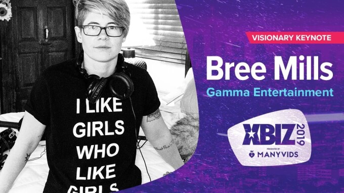 Gamma Entertainment's Bree Mills to Keynote XBIZ 2019 Show