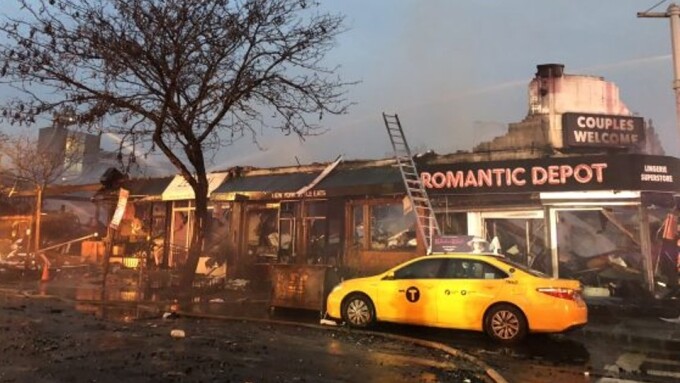 New Romantic Depot Store Destroyed in NYC Fire