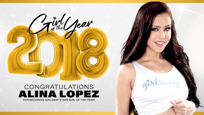 Alina Lopez Crowned Girlsway's 2018 Girl of the Year