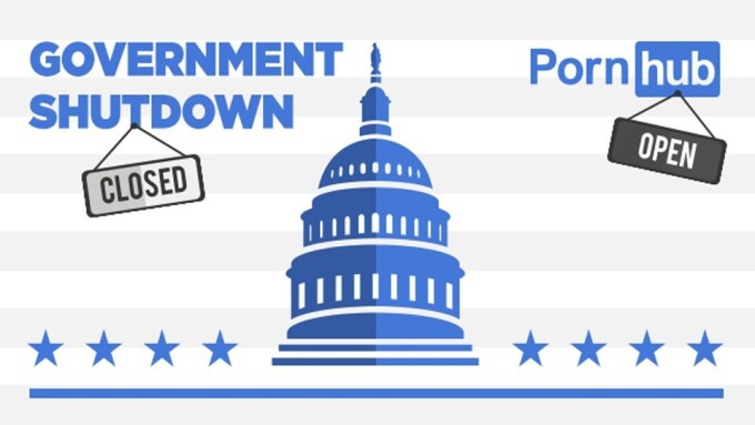 Pornhub Sees Rise in Traffic Amid Government Shutdown