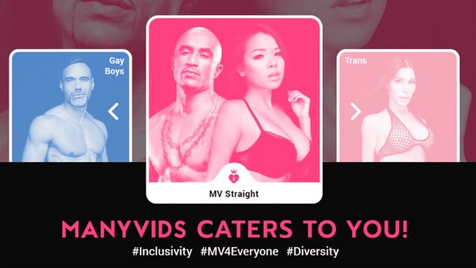 ManyVids Upgrades Platform With New 'Inclusivity' Popup Feature