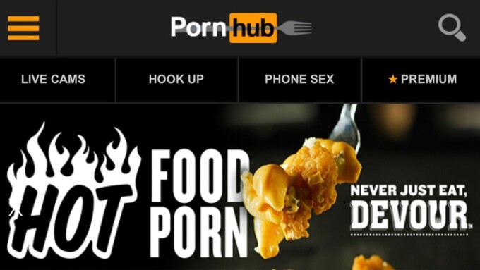 Pornhub Scores Touchdown With Mainstream Food-Porn Ad