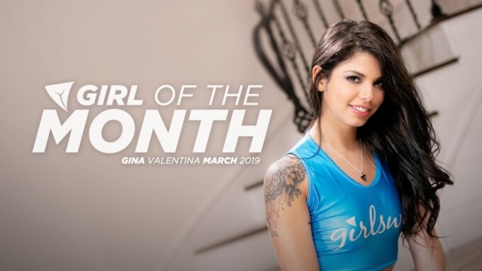 Gina Valentina Named March Girlsway's Girl of the Month 