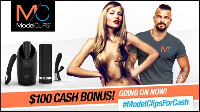 ModelClips Announces $100 'Upload & Tweet' Bonus for Models
