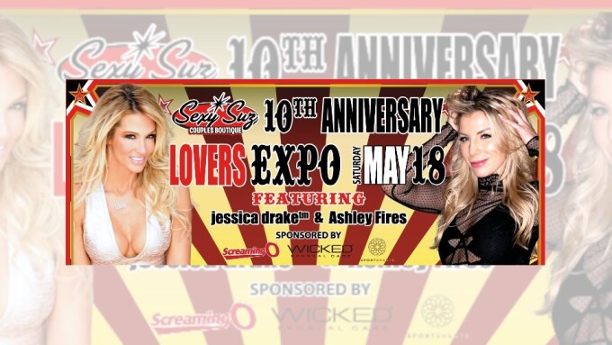 Jessica Drake Hosts Sex-Ed Seminars at Sexy Suz Couples Boutique This Weekend 