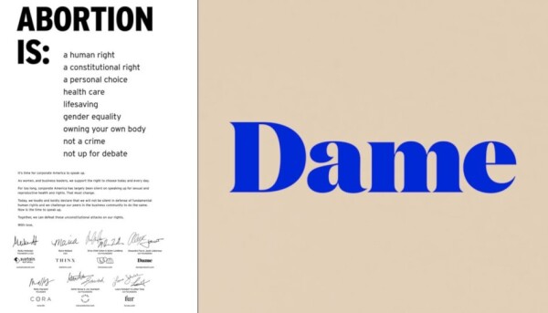 Dame Products Counters Abortion Ban With NY Times Open Letter
