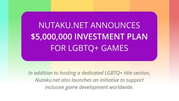 Nutaku Makes $5M Investment in LGTBQ+ Gaming