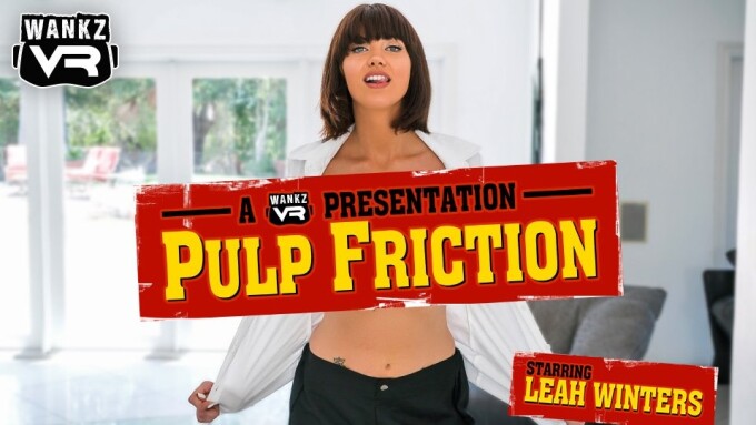 Leah Winters Woos in WankzVR's New Parody, 'Pulp Friction'